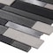 Ackland Sterling Moon Interlocking 12 in. x 12 in. Mixed Glass Stone Metal Blend Mosaic Wall Tile, 20PK AKM-SGM-STMO12X12ILX-CA - alternate 2